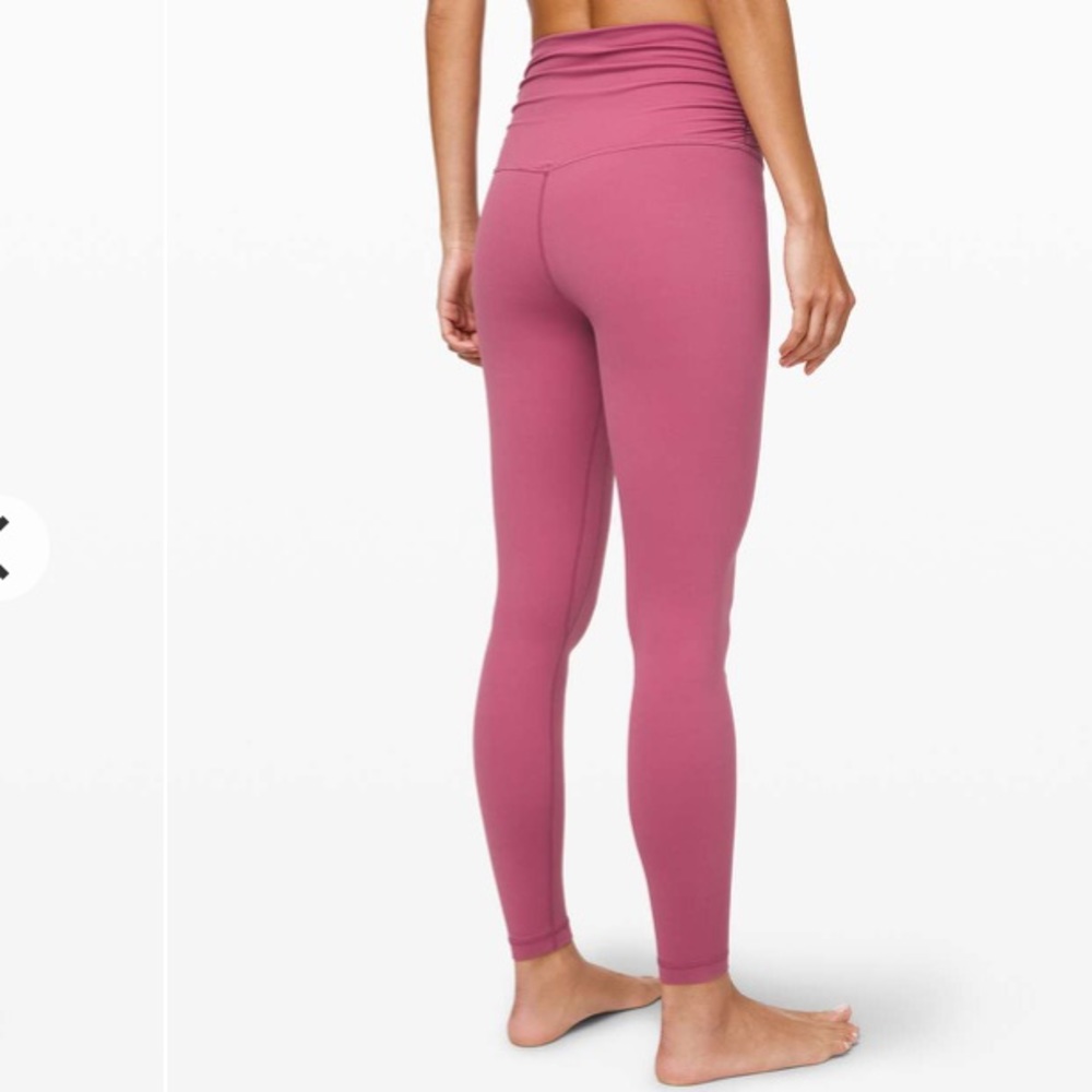 NWT lululemon Align Pant 28” Wrap waist Moss Rose - Picture 5 of 10